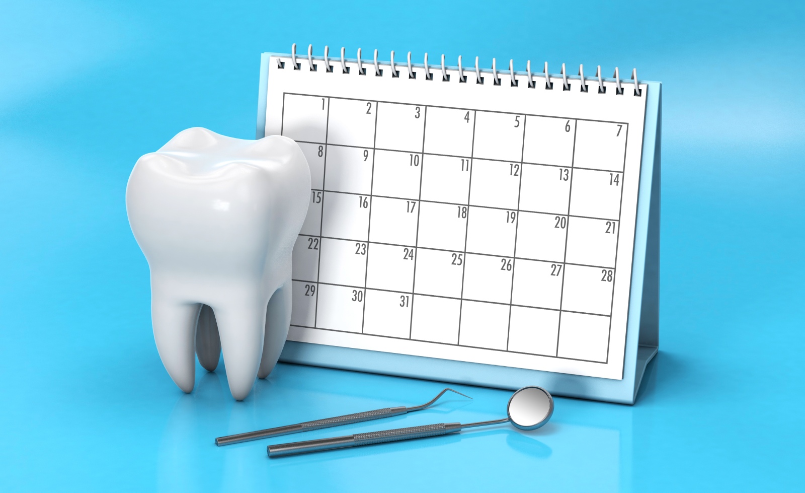 Reminder Calendar Visiting Dentist Dental Appointment